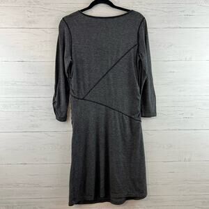 Athleta Gray 3/4 Sleeve Maternity Athletic Dress Size M